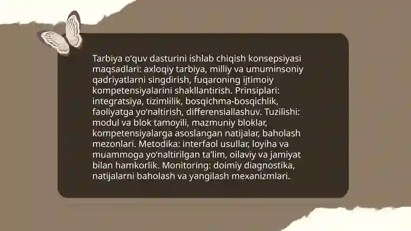 Tarbiya fanini oʻqitishning konseptual asoslari 4
