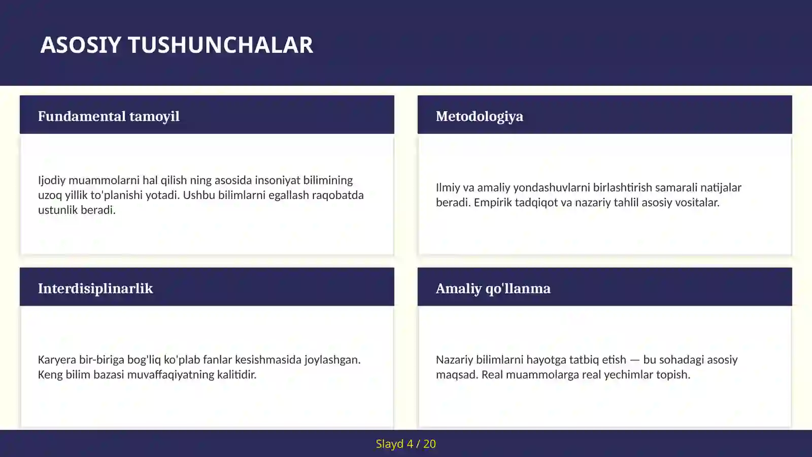 Ijodiy muammolarni hal qilish 4