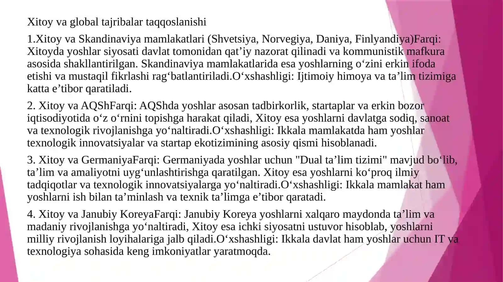 Yoshlar siyosati sohasida Xitoy tajribasi 4