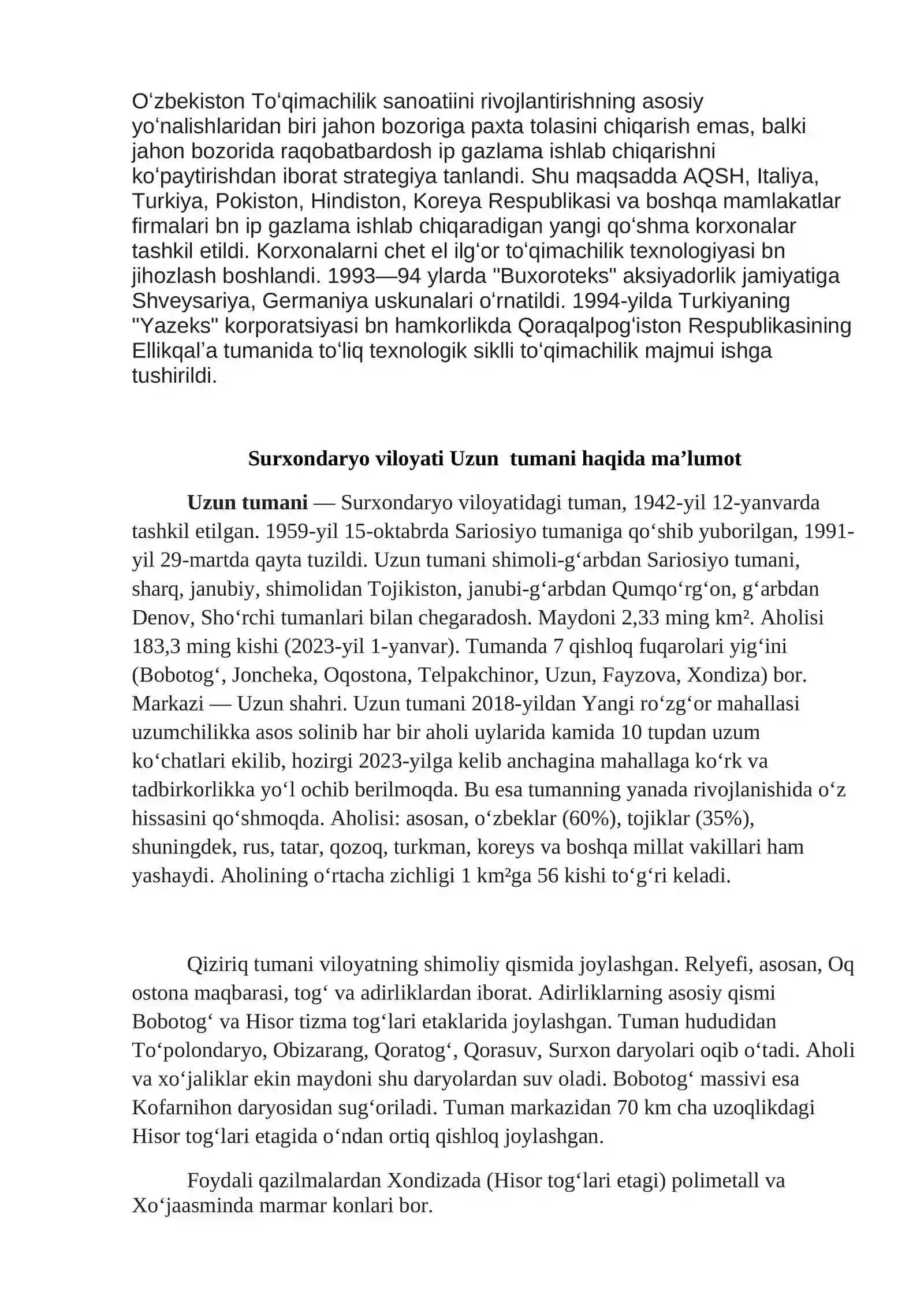 To‘qima ishlab chiqarish korxonasini loyihalash 4