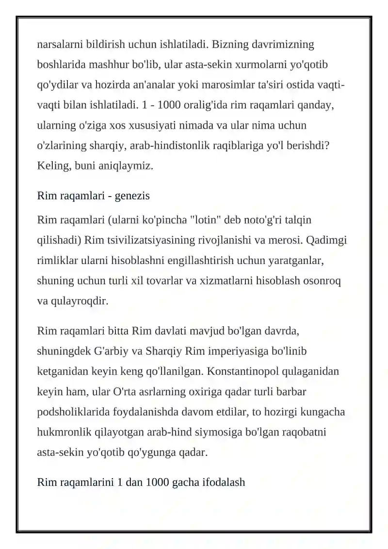 Rim sonlari 4