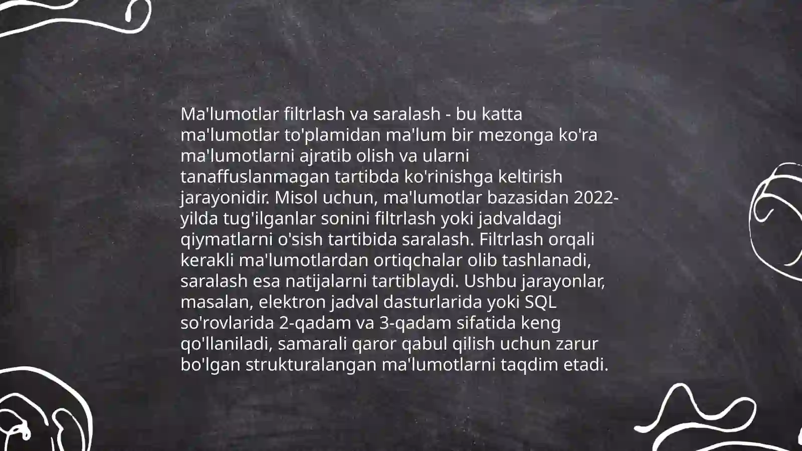 Formulalar va Funksiyalar 4