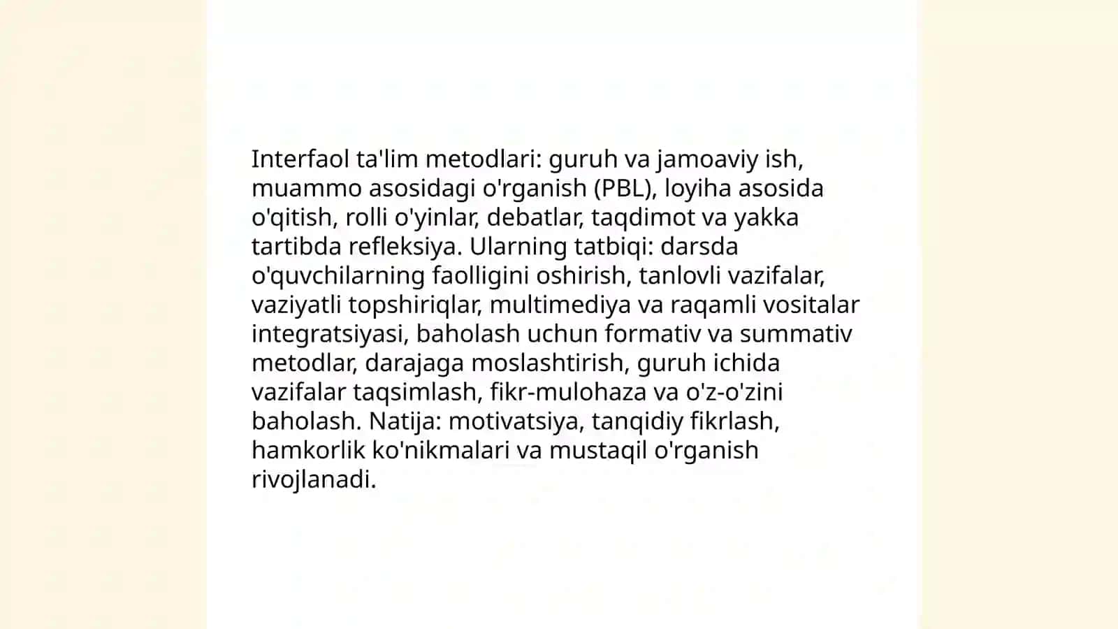 O'quv-tarbiya jarayonini takomillashtirishning pedagogik shartlari 4
