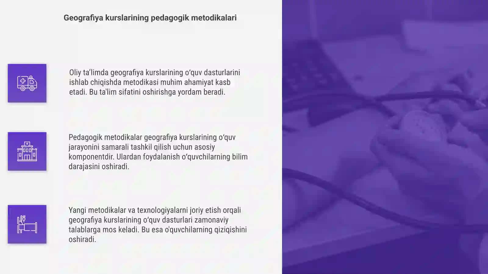 Oliy ta'limda geografiya kurslarining o'quv dasturlarini ishlab chiqish metodikasi 4