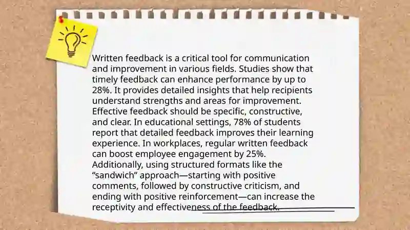 Types of feedback 4