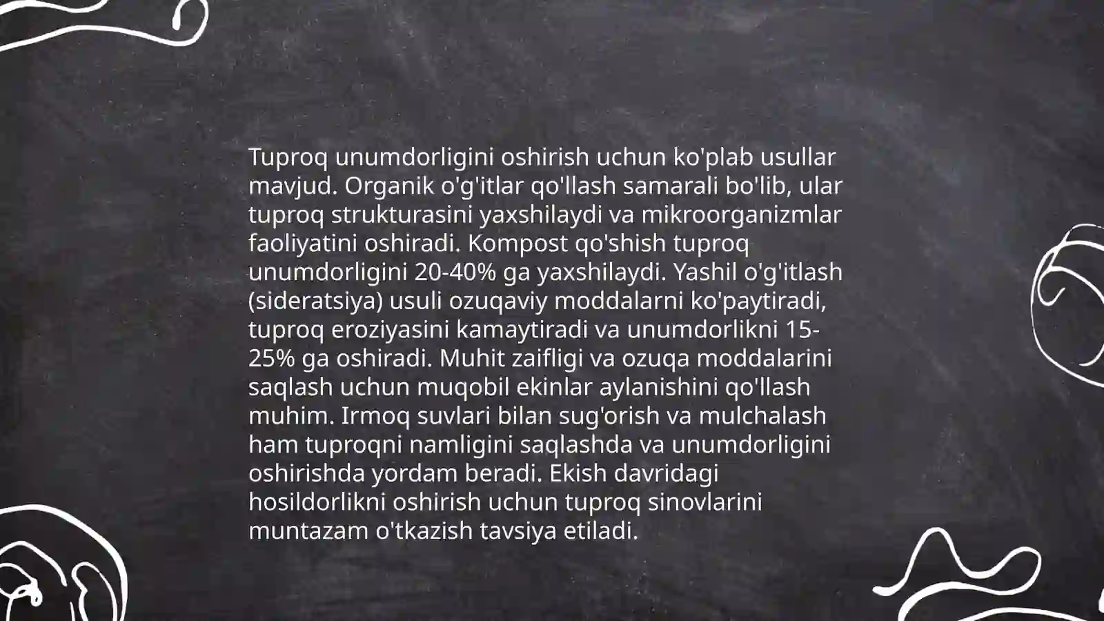 Qoplama ekinlarning afzalliklari 4
