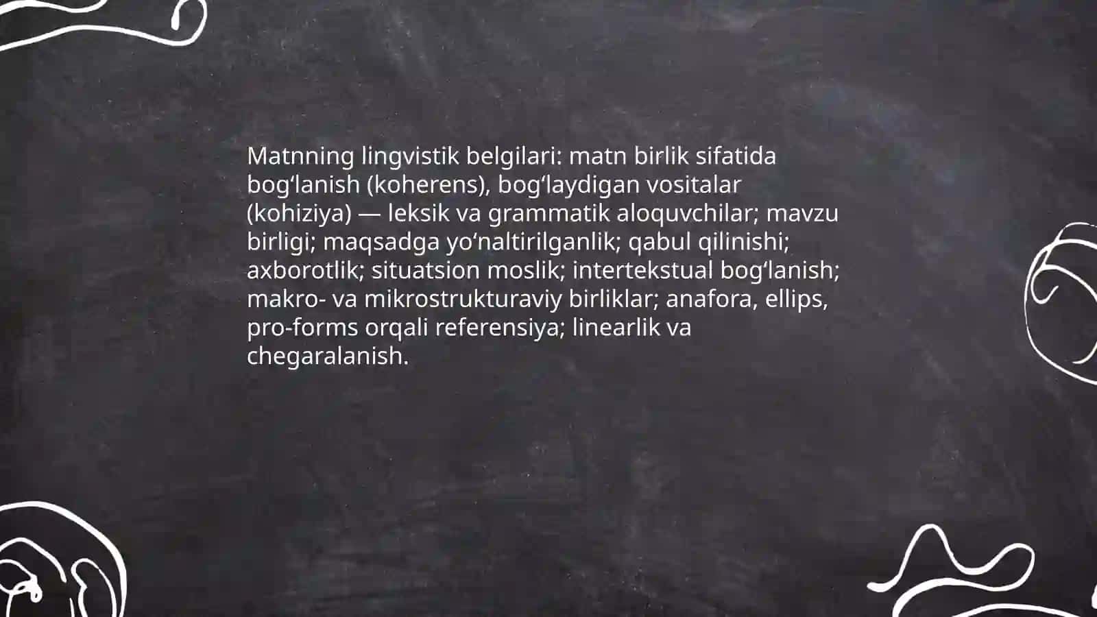 Matnning taʼrifiy tushunchasi 4