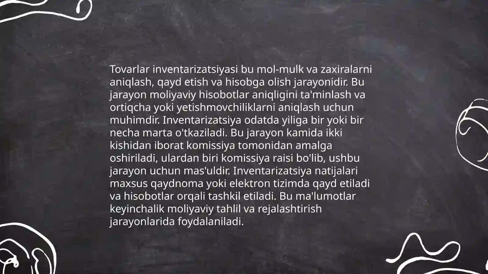 Mahsulotlar va ularni sotish hisobi 4