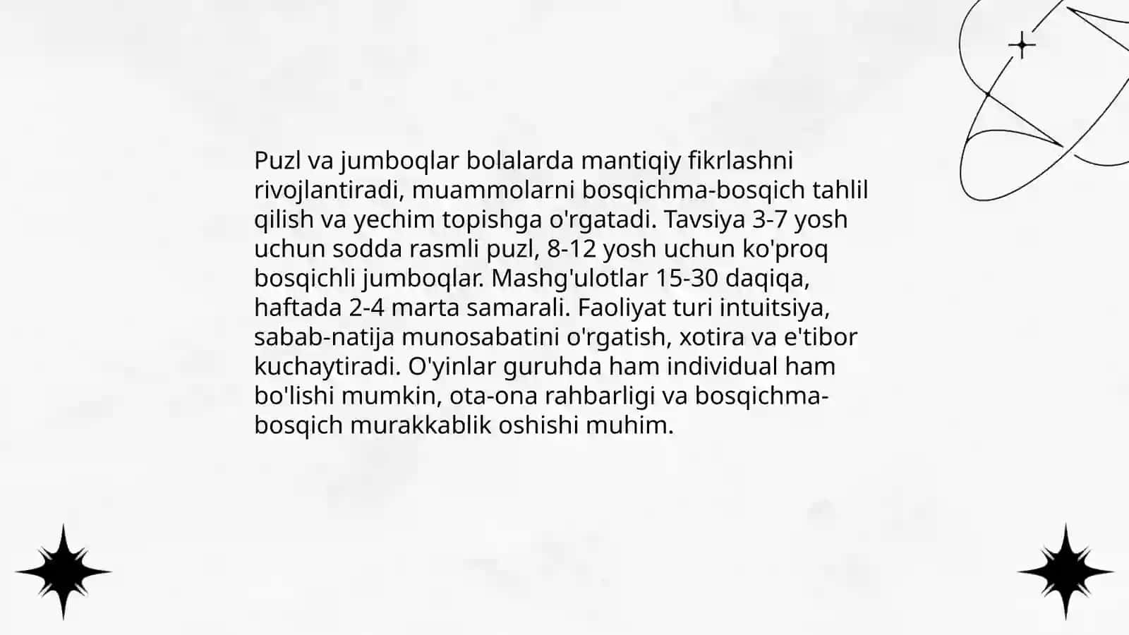 Bolalarda mantiqiy tafakkurni oshirish usullari 4