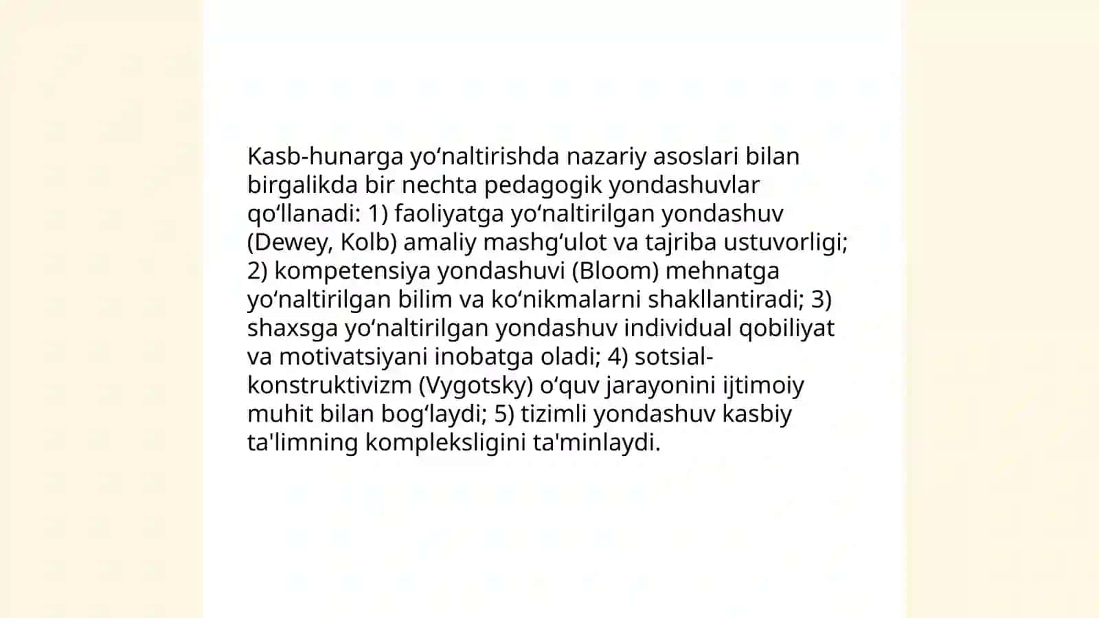 Yoshlarni kasb hunarga yoʻnaltirishning nazariy shart sharoitlari 4