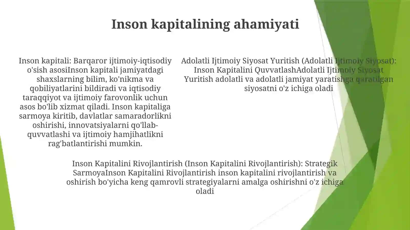 Adolatli Ijtimoiy Siyosat Yuritish InsonKapitaliniRivojlantirish 4