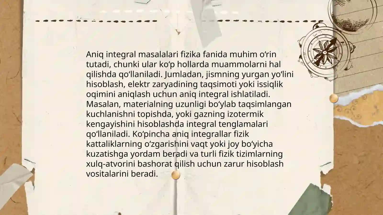 Aniq integral va uning tadbiqlariga olib kelinadigan kasbiy konteksdagi masalalari 4