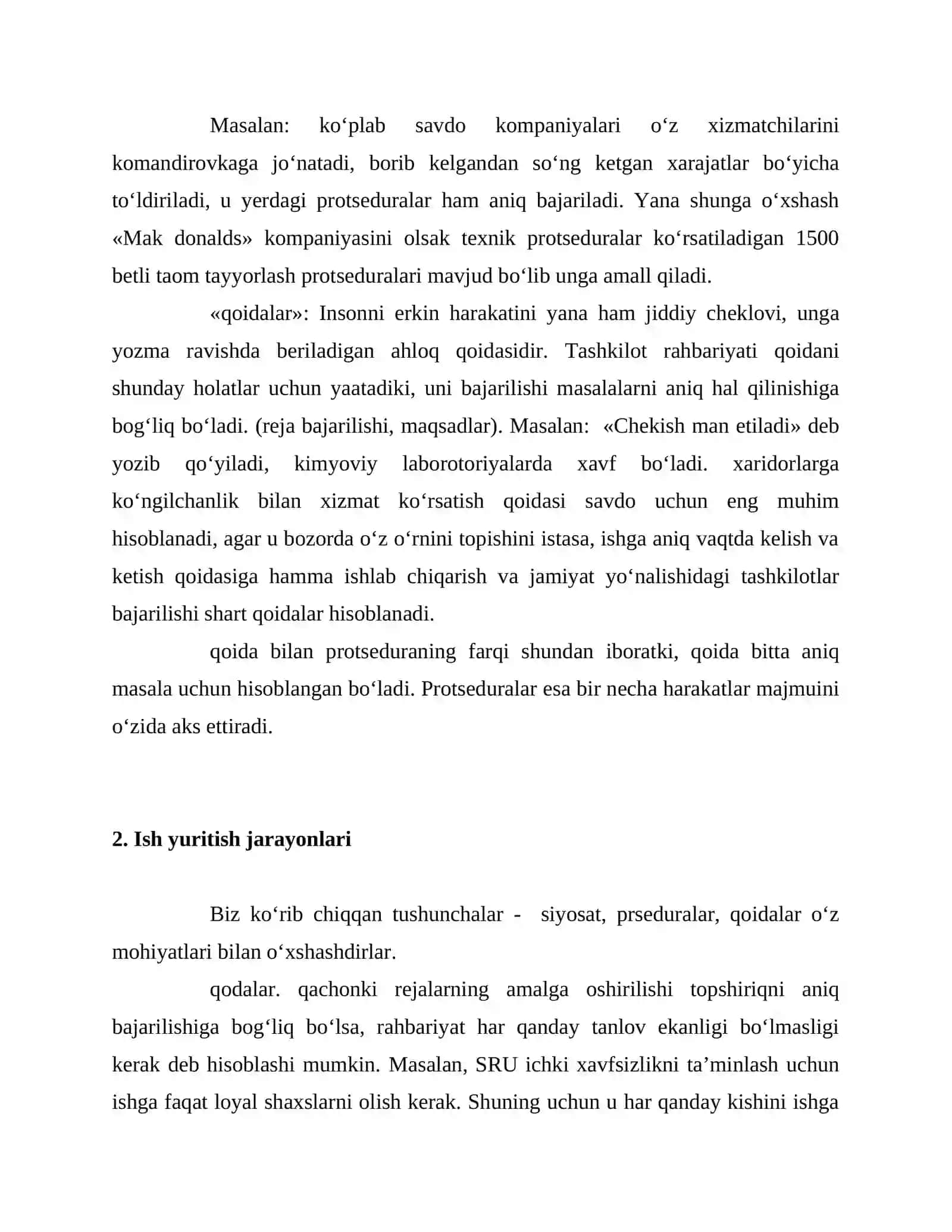 Korxonada ish yuritish siyosati 4