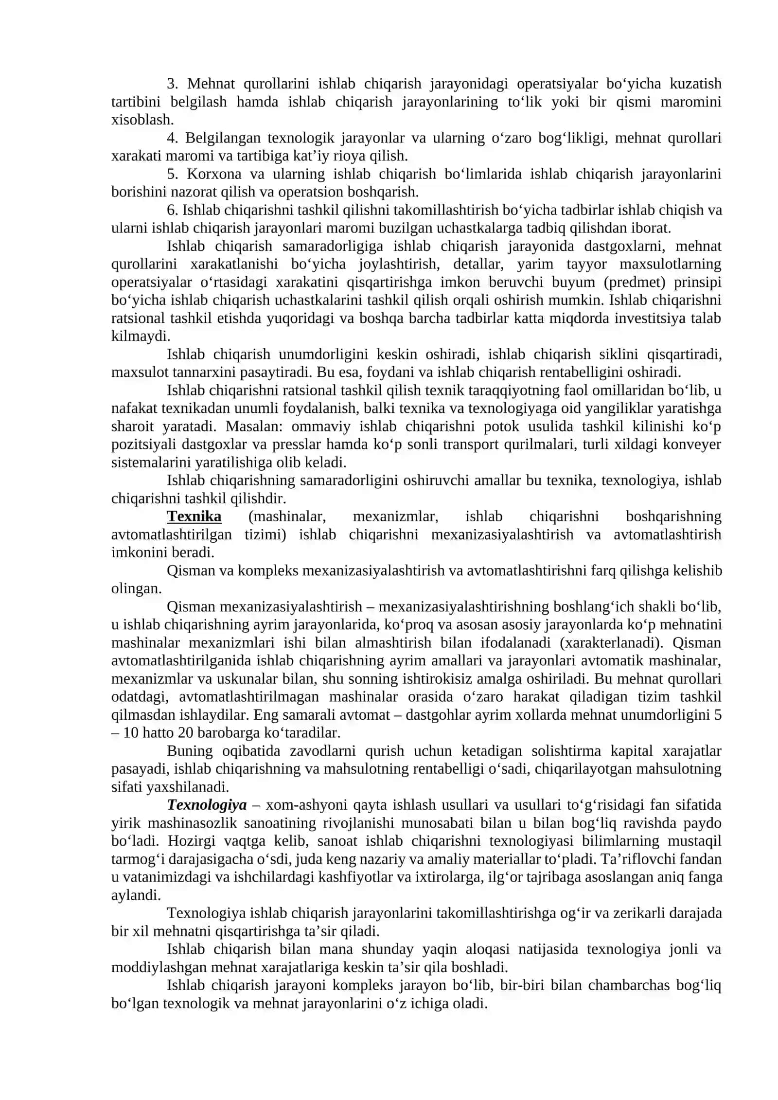 Ishlab chiqarish tizimi va asosiy elementlari 4