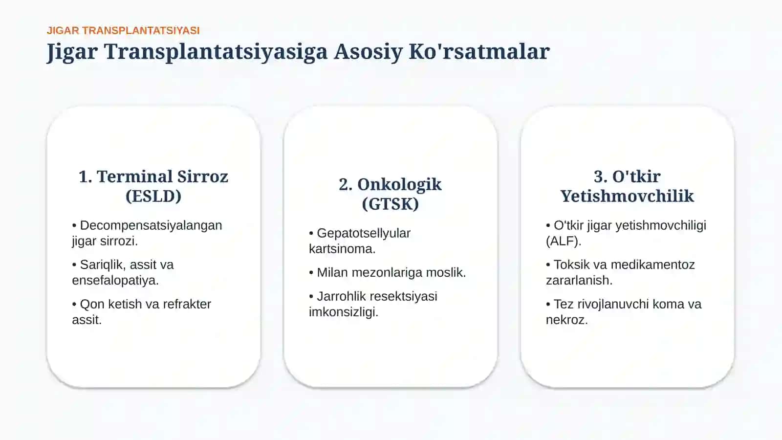 Jigar transplantatsiyasi — Ko‘rsatmalar va natijalar | 15 slayd 4
