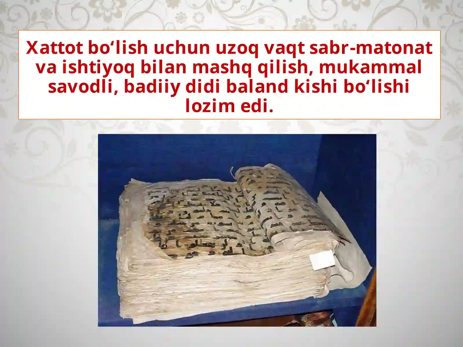 O’rta Osiyo datasviriy san’at Kitob atsan’ati 4