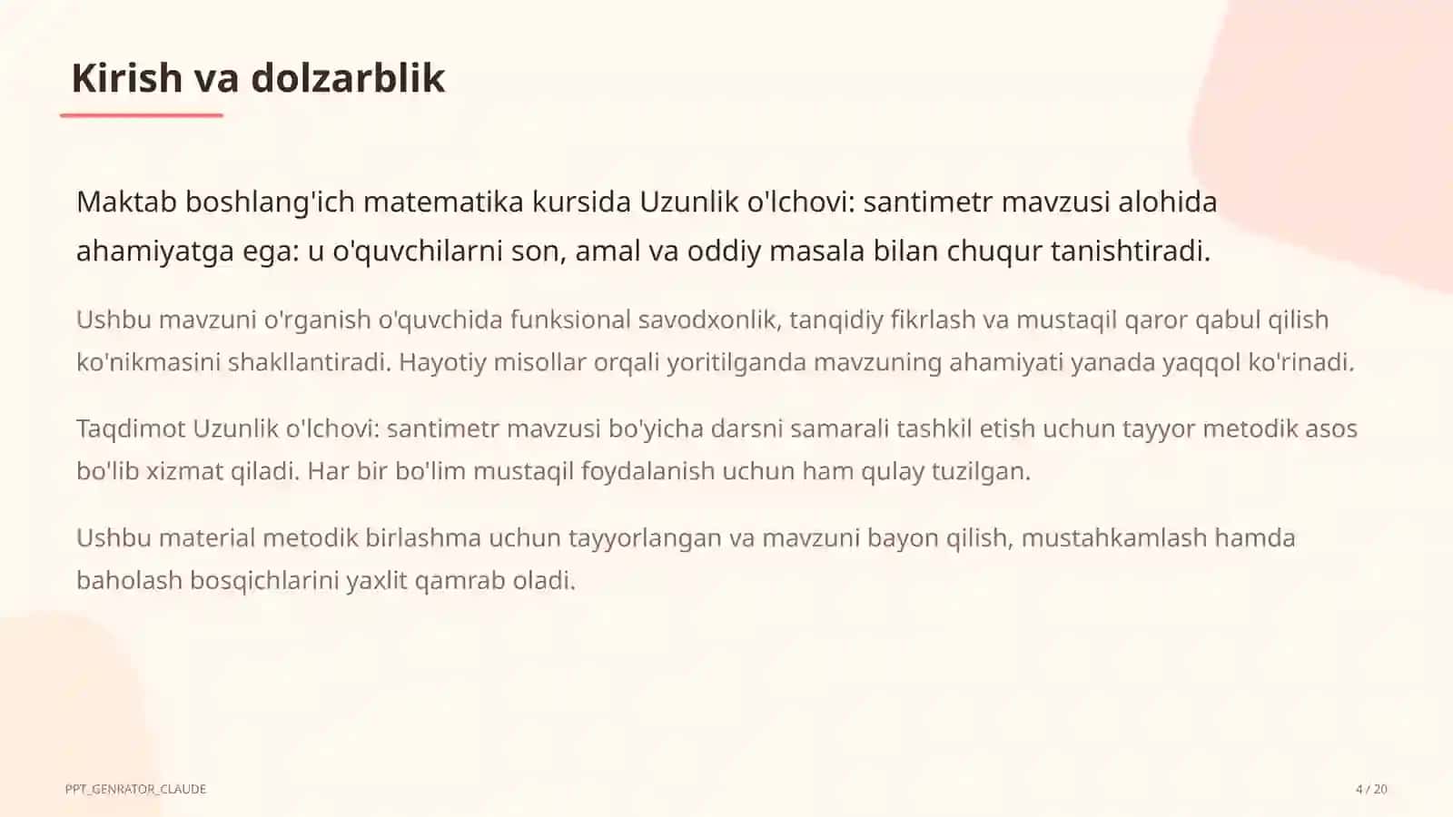 Matematika Dars Rejasi 1