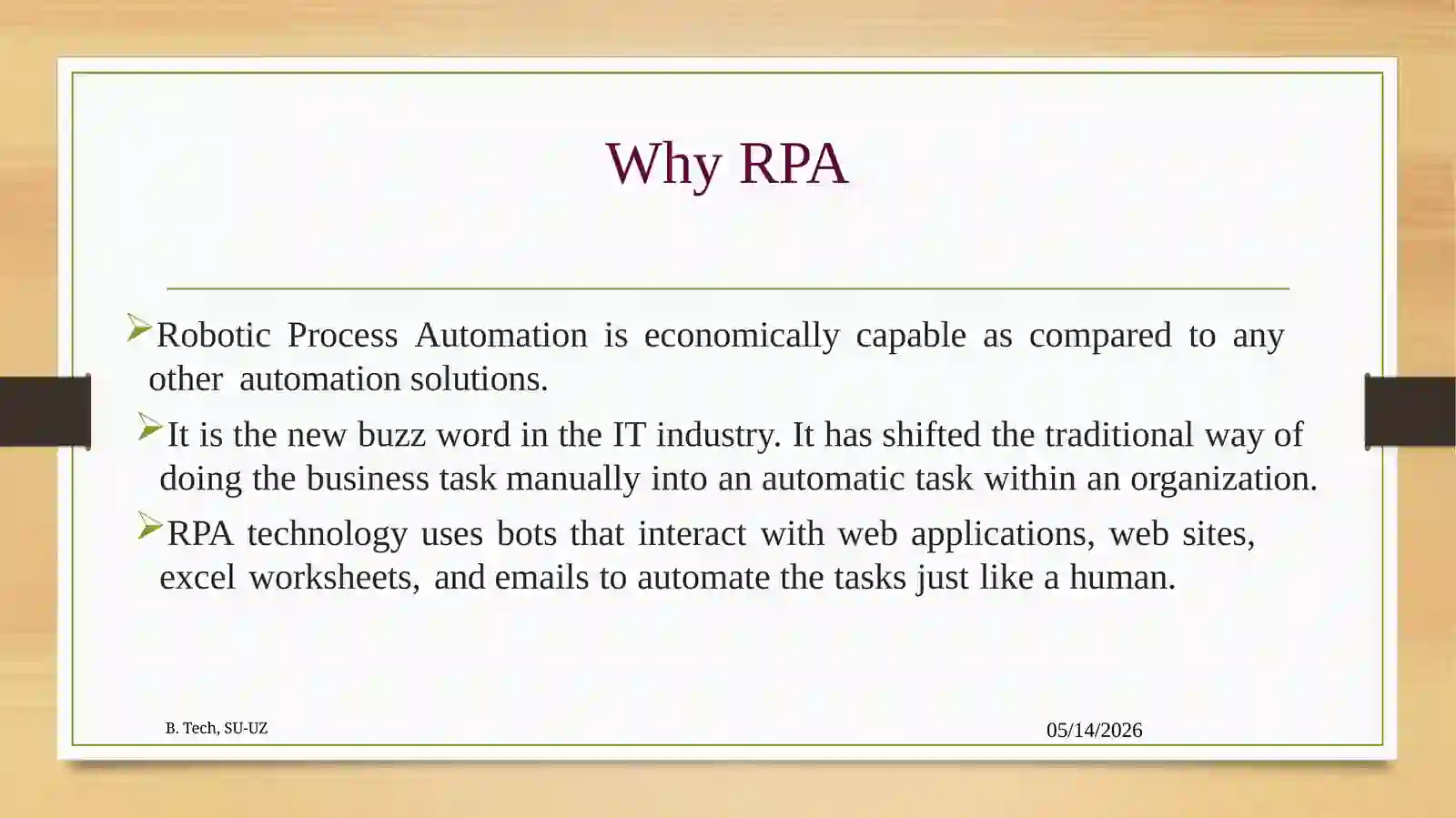 Robotics Foundations 4