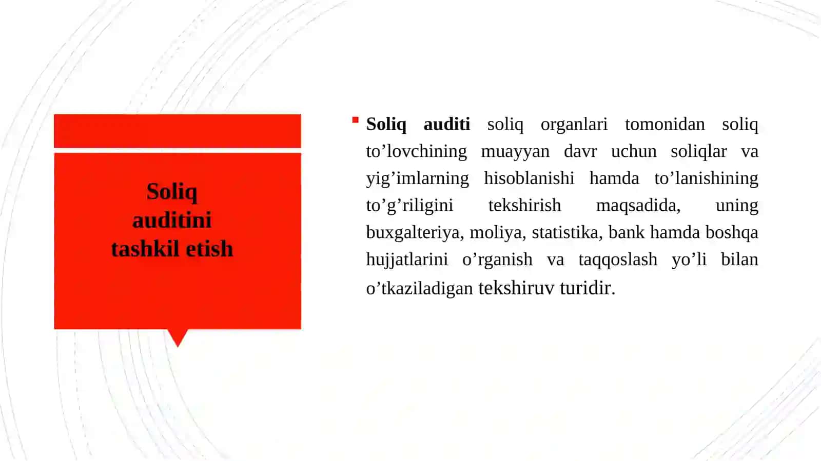 SOLIQ TEKSHIRUVLARINI O’TKAZISH TARTIBI 4