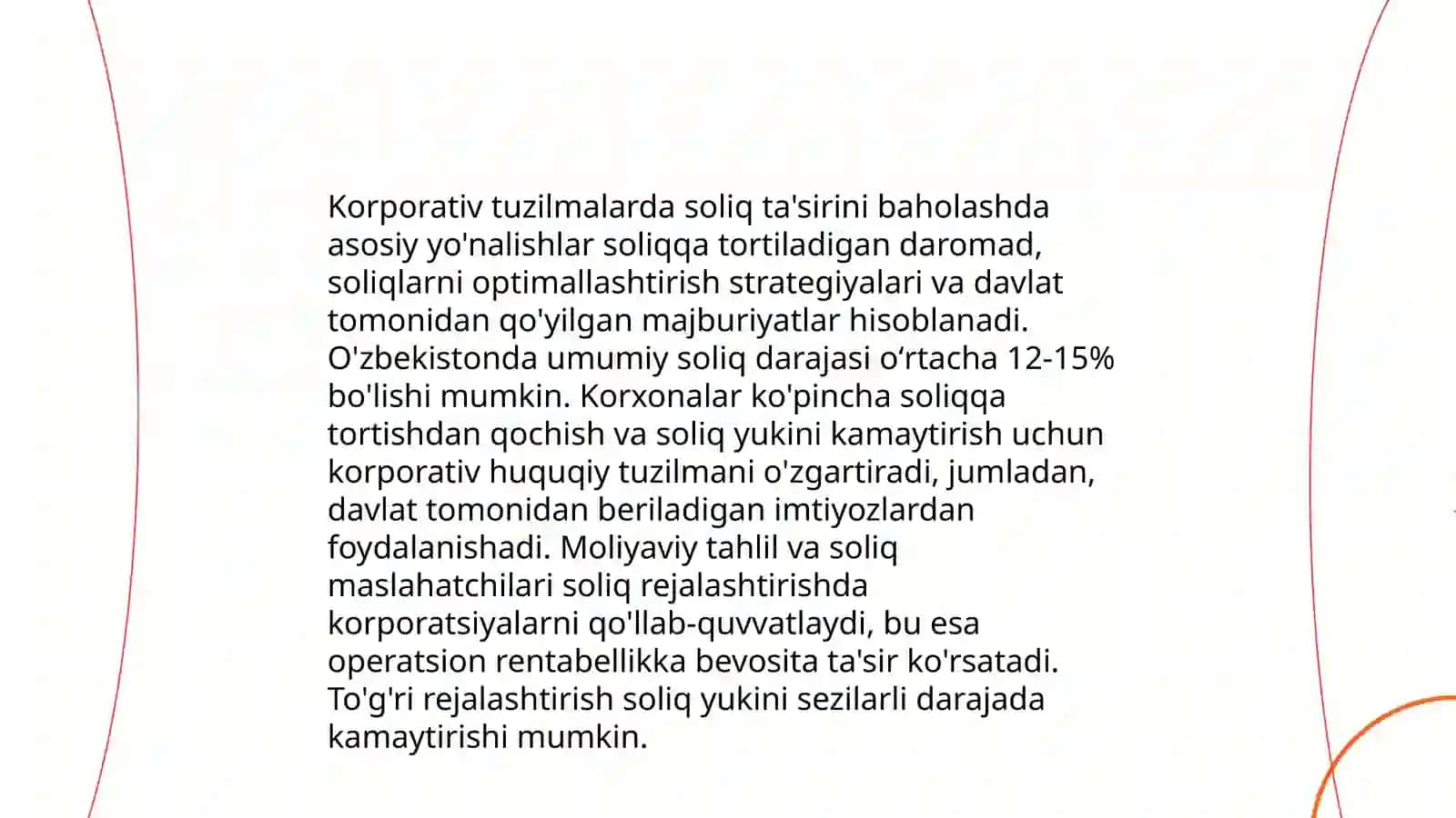 Soliq menejmenti asoslari korporativ tuzilmalar uchun 4