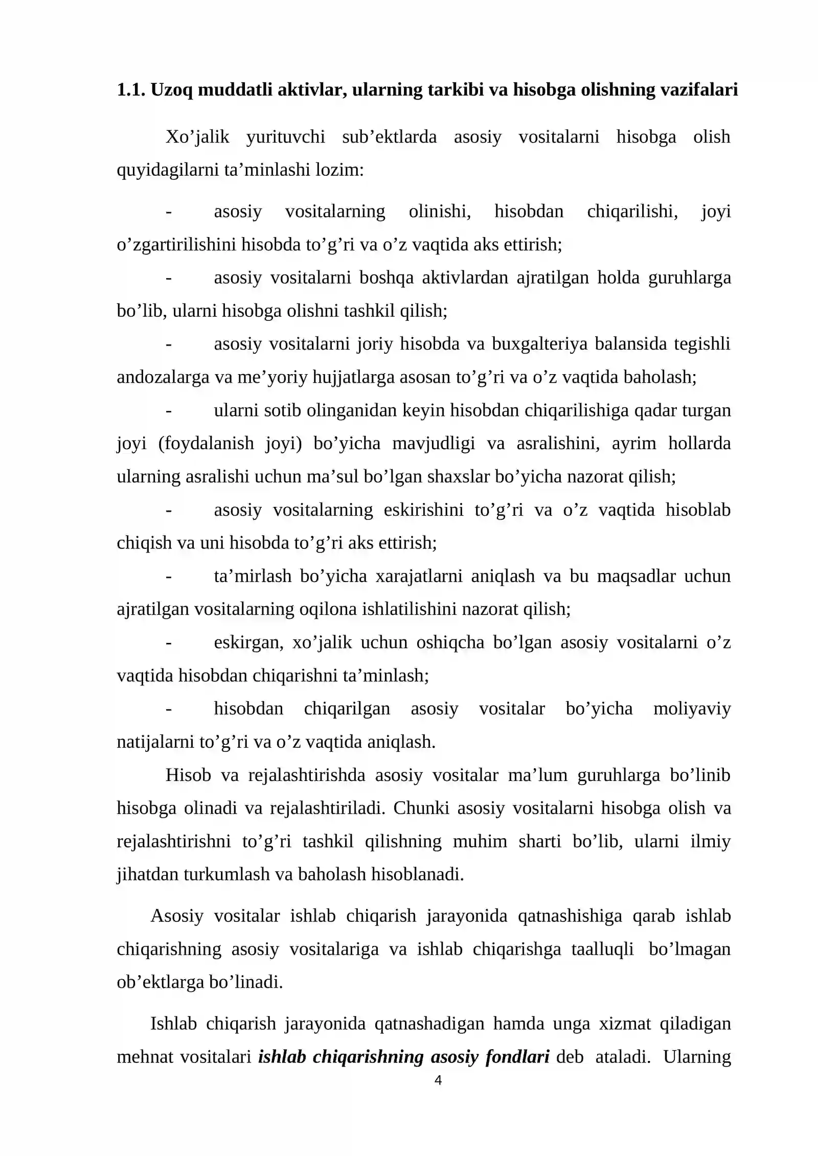 UZOQ MUDDATLI AKTIVLAR HISOBI 4