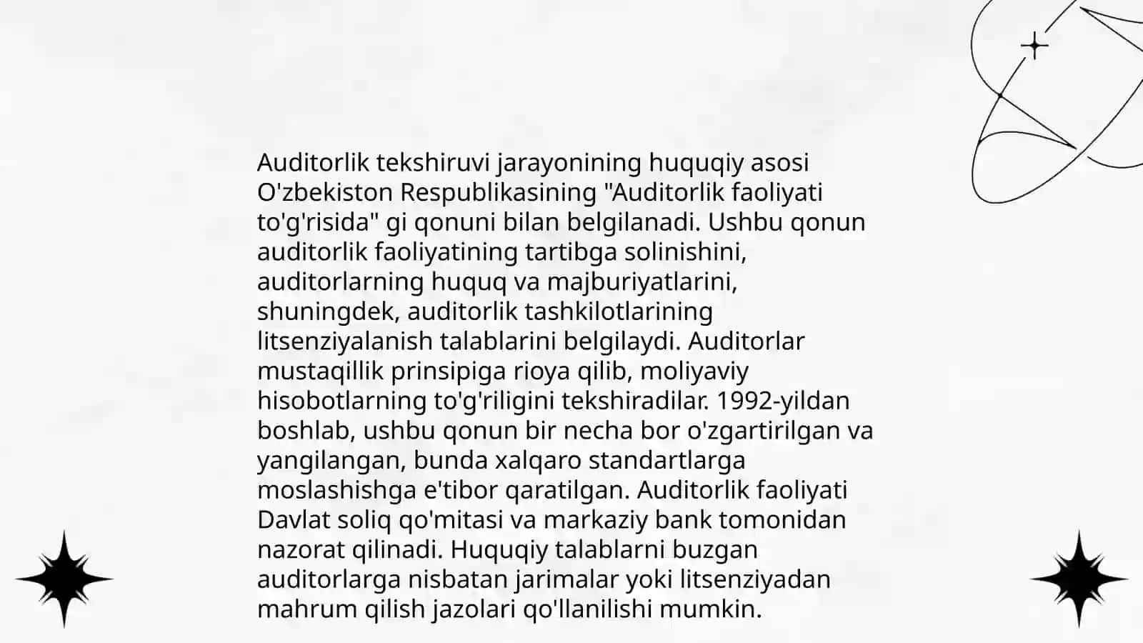 Assosiy ishlab chiqarish tarmoqlarini auditorlik tekshiruvidan õtqazish tartibi 4