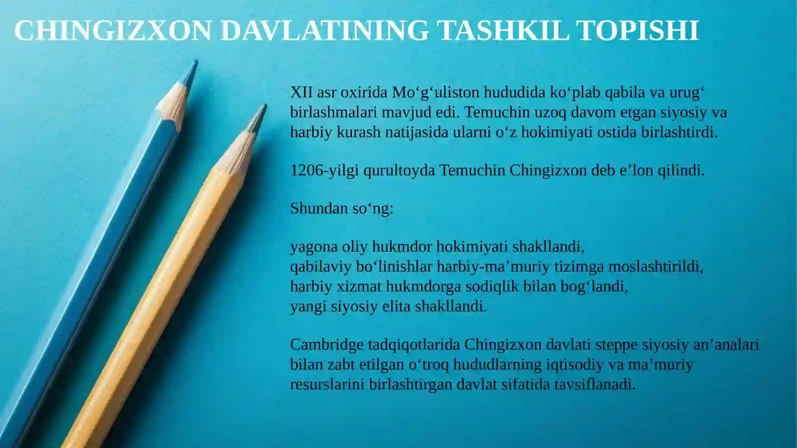 CHINGIZXONNING DAVLAT BOSHQARUVI VA “YASO” QONUNLARI: MOVAROUNNAHR DAVLATCHILIGI TARIXIDAGI AHAMIYATI 4