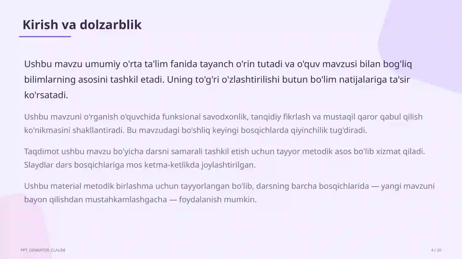 Dolzarb mavzular 4