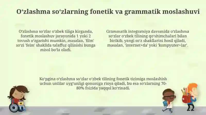 Tub va O'zlashma So'zlar: Asosiy Tushunchalar va Tasniflash 4