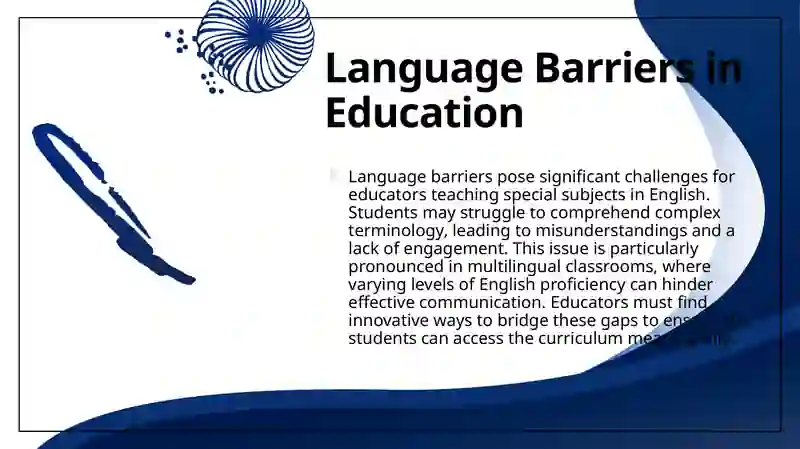 Identifying Common Challenges in Teaching Special Subjects 4