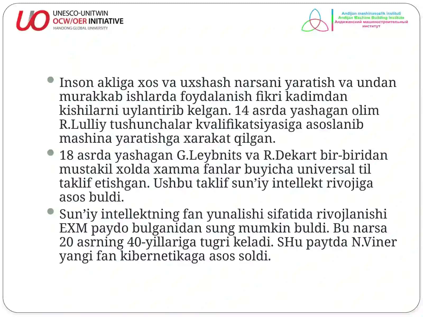 Teknika sohasida intellektual axborot tizimlari 4