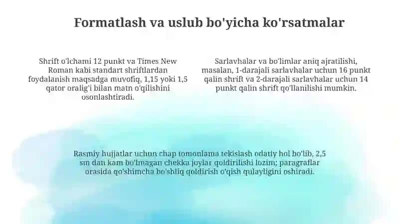 Biznes hujjatlari 4