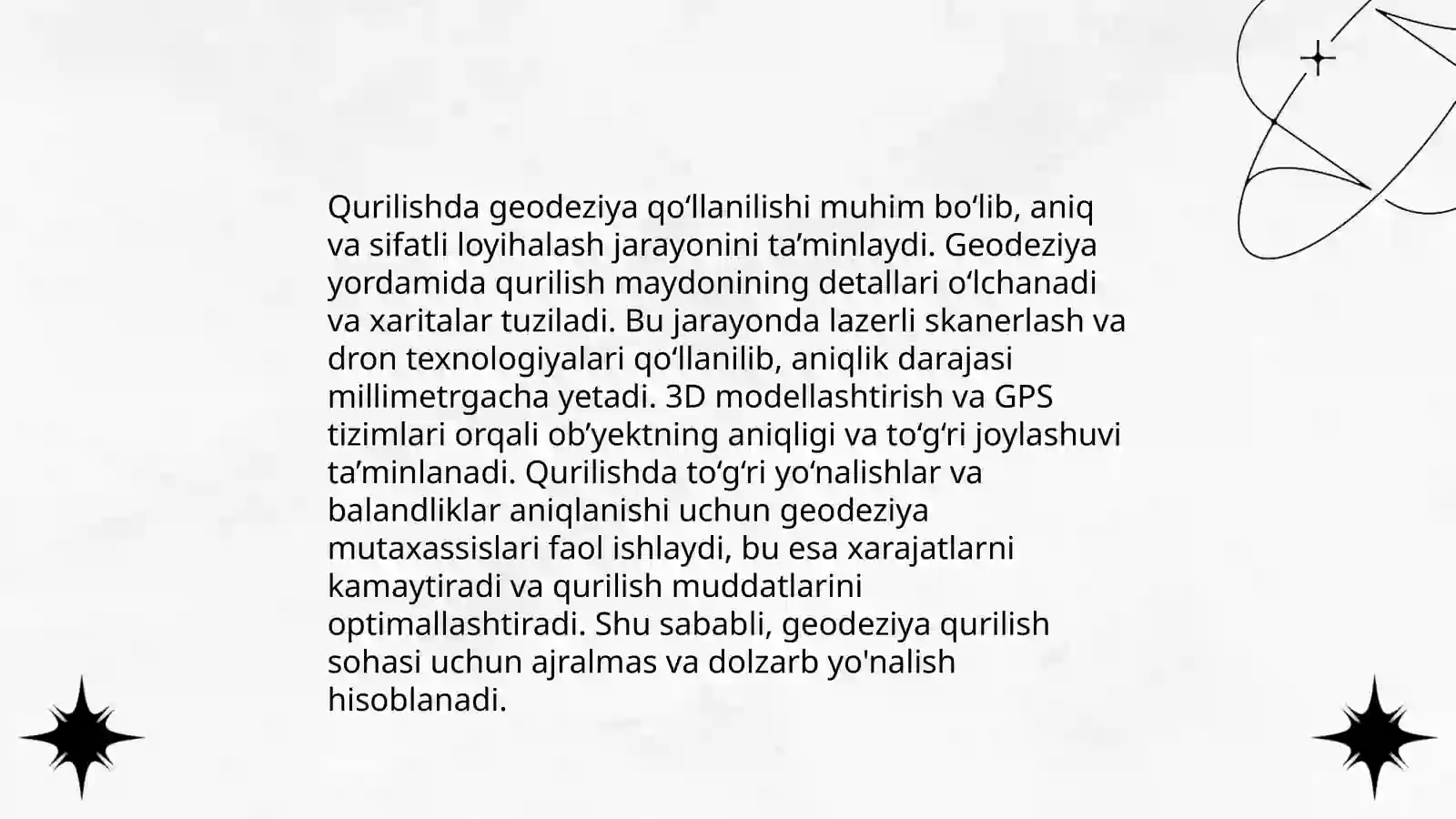 Geodeziyaning xalq xo'jaligidagi ilmiy va amaliy o'rni 4