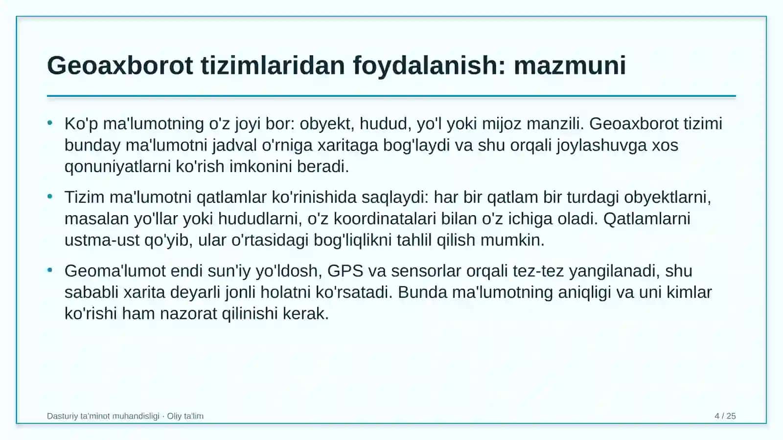 elektr tarmoqlari korxonalarida geoaxborot tizimlaridan foydalanish 9673 4