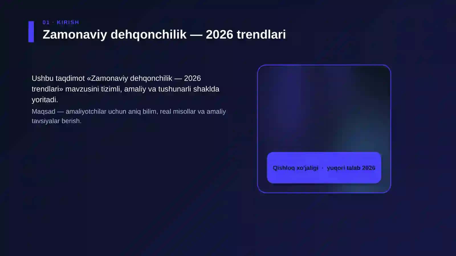 Zamonaviy dehqonchilik — 2026 trendlari 4