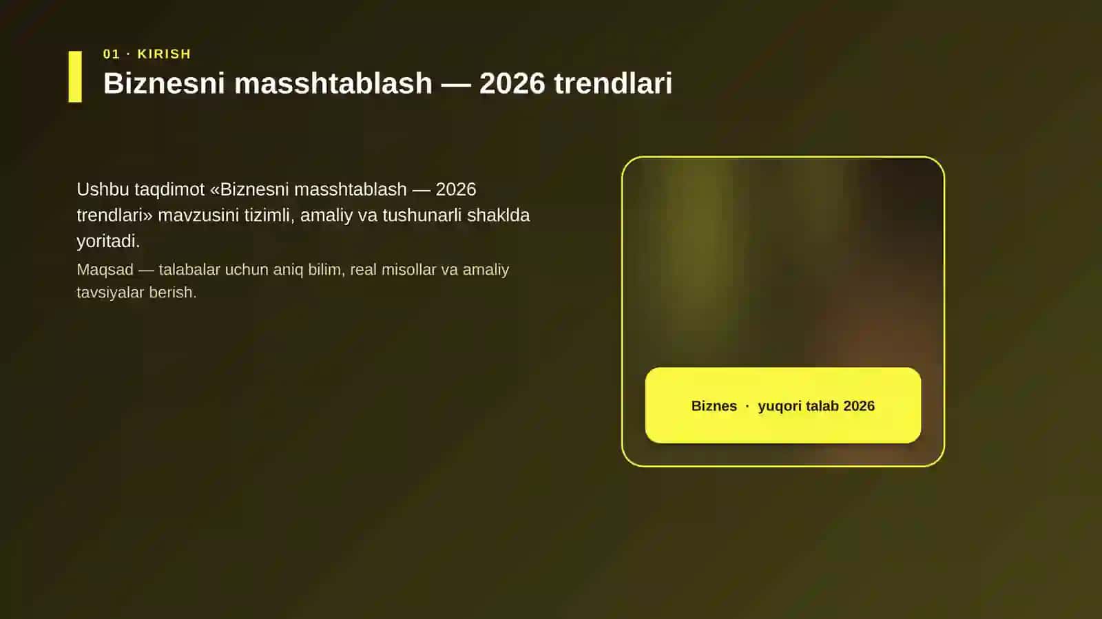 Biznesni masshtablash — 2026 trendlari 4
