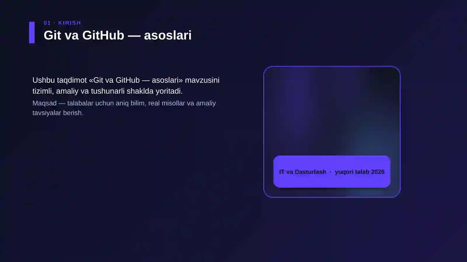 Git va GitHub — asoslari 4