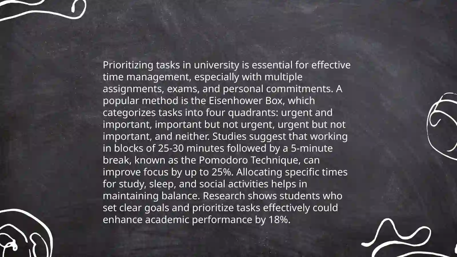 Managing time at university 4