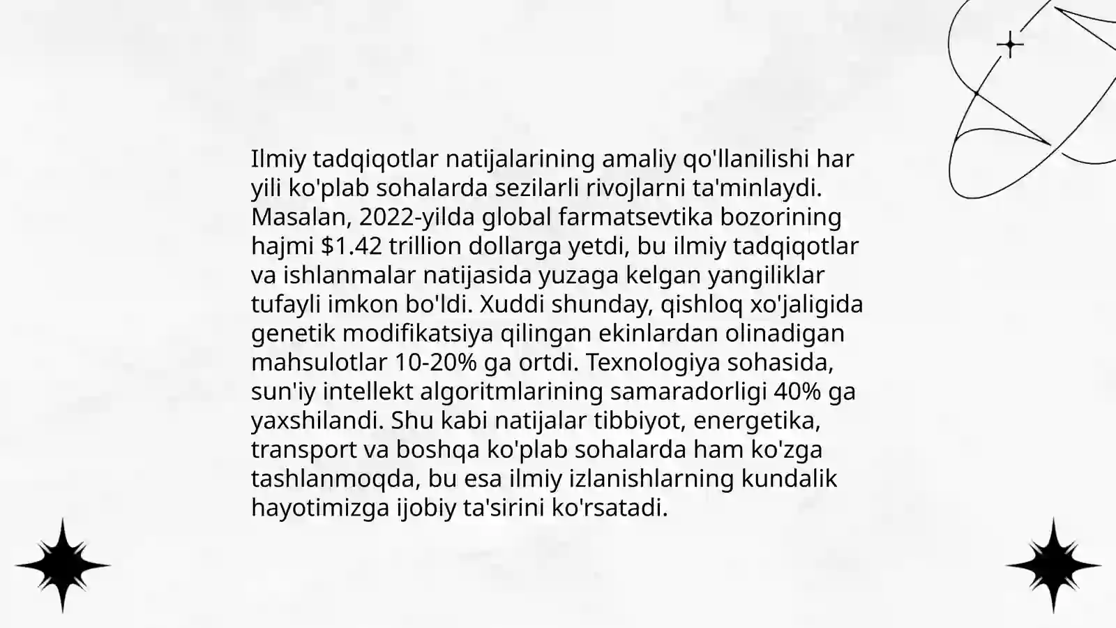 Ilmiy tadqiqotlarning joriy etilish samarasi 4