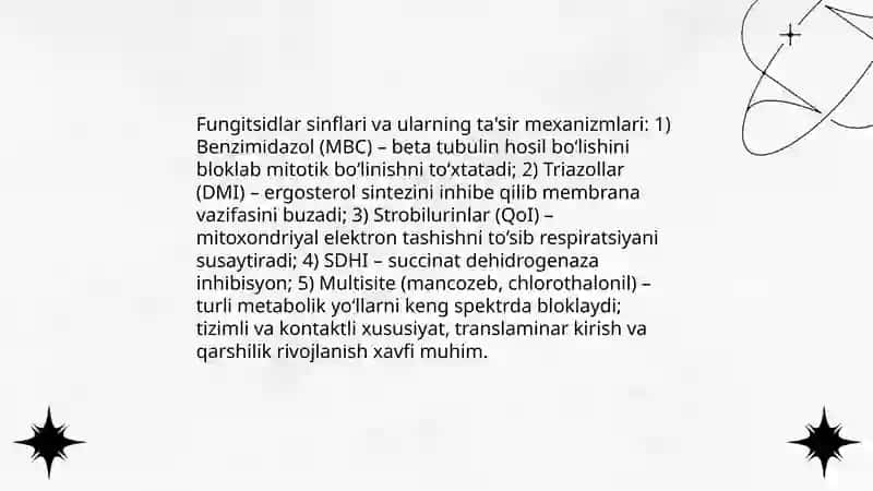 Kimyoviy kurashning nazariy asoslari va tamoyillari qishloq xo'jaligi ekinlarida 4