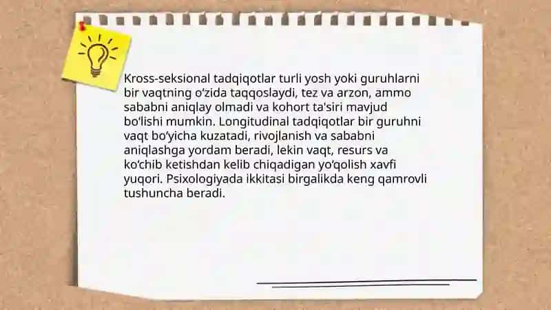 Hozirgi zamon psixologiyasining tadqiqot metodlari 4
