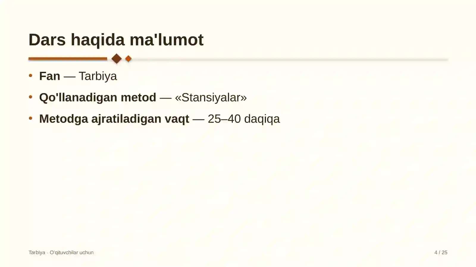tarbiya darslarida stansiyalar metodidan foydalanish 3250 4