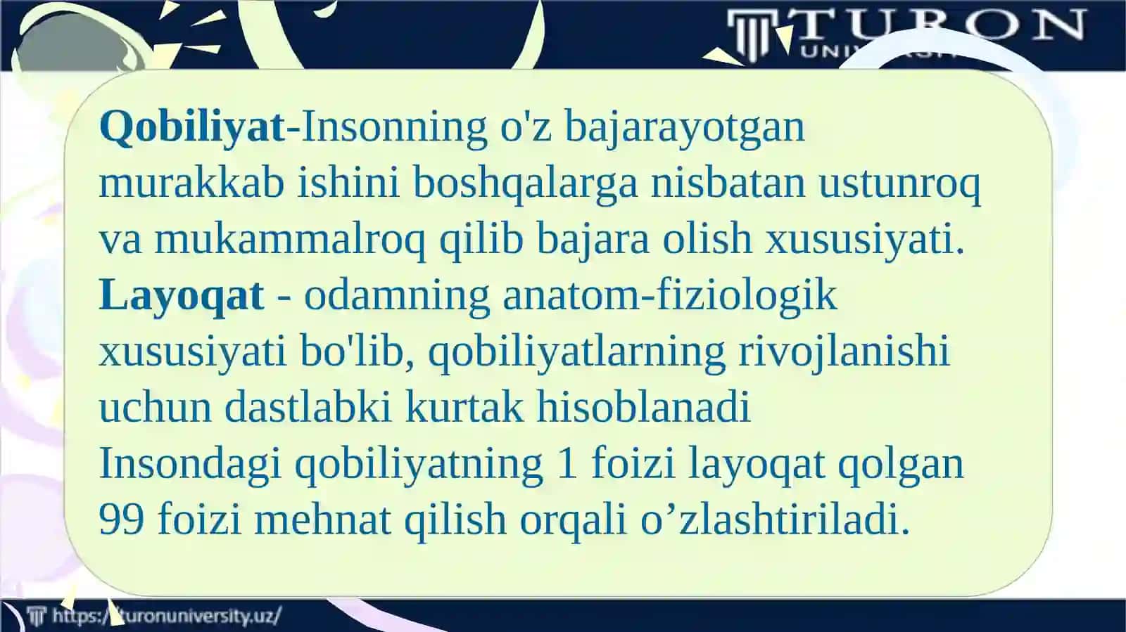 QOBILIYAT HAQIDA TUSHUNCHA 4