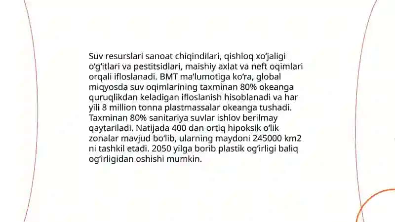 Atrof muhitning ifloslanishi — global ekologik muammo 4