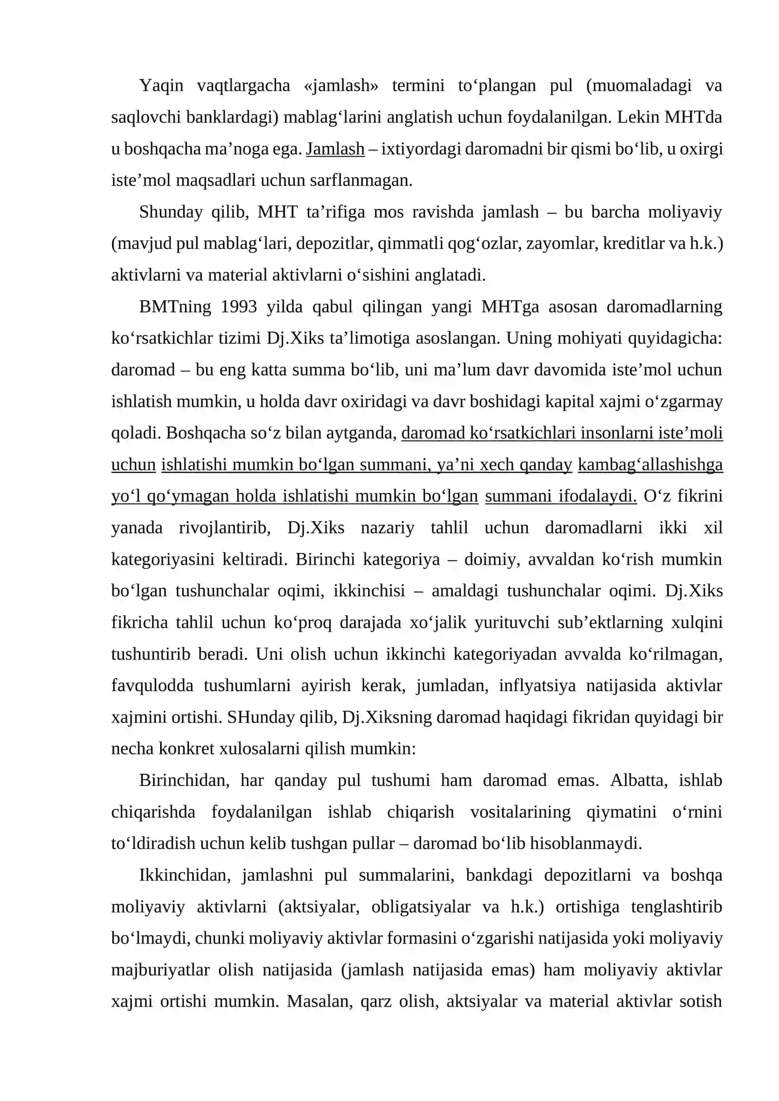 Milliy daromad va milliy hisoblar tizimidagi boshqa daromad ko‘rsatkichlar 4