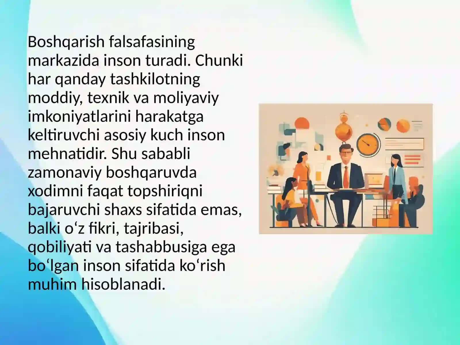 Boshqarish falsafasi. Muloqot va nizolar. Mojaro va muzokaralar 4