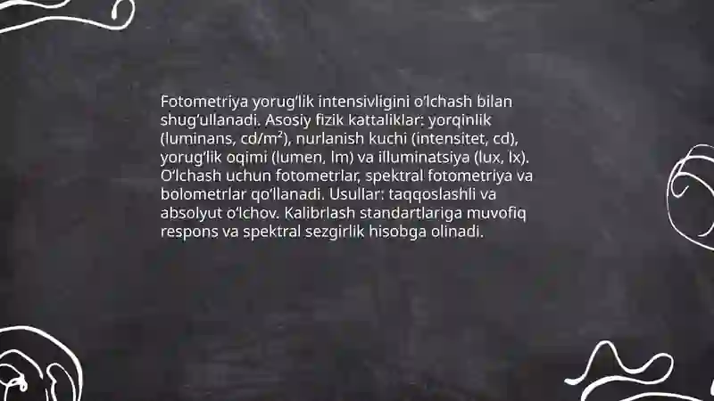 Optik oʻlchashlar 4