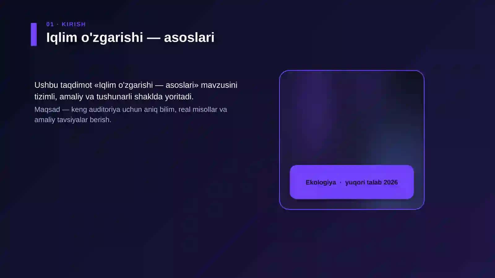 Iqlim o'zgarishi — asoslari 4