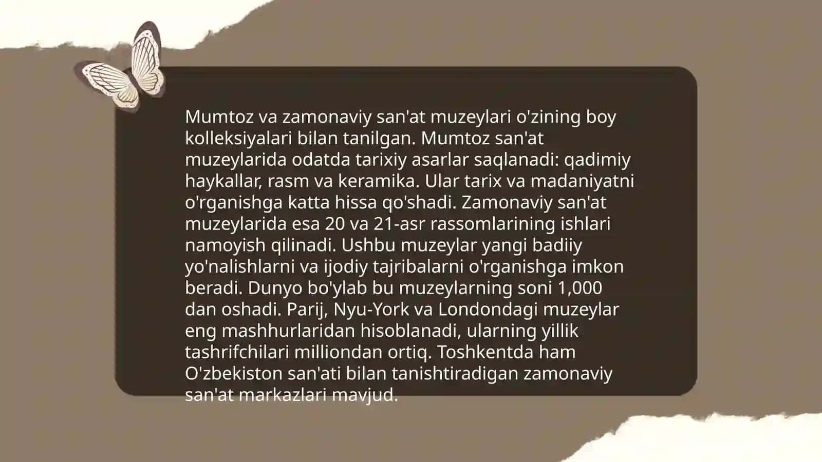 Oʻzbekistonda muzeyshunoslikning rivojlanishi 4