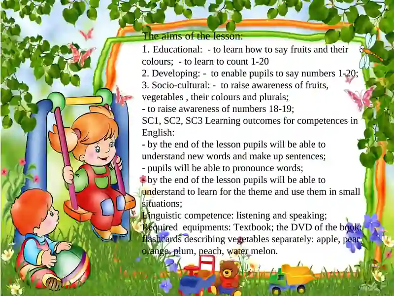 Lesson Plan "Is it a fruit?" 4